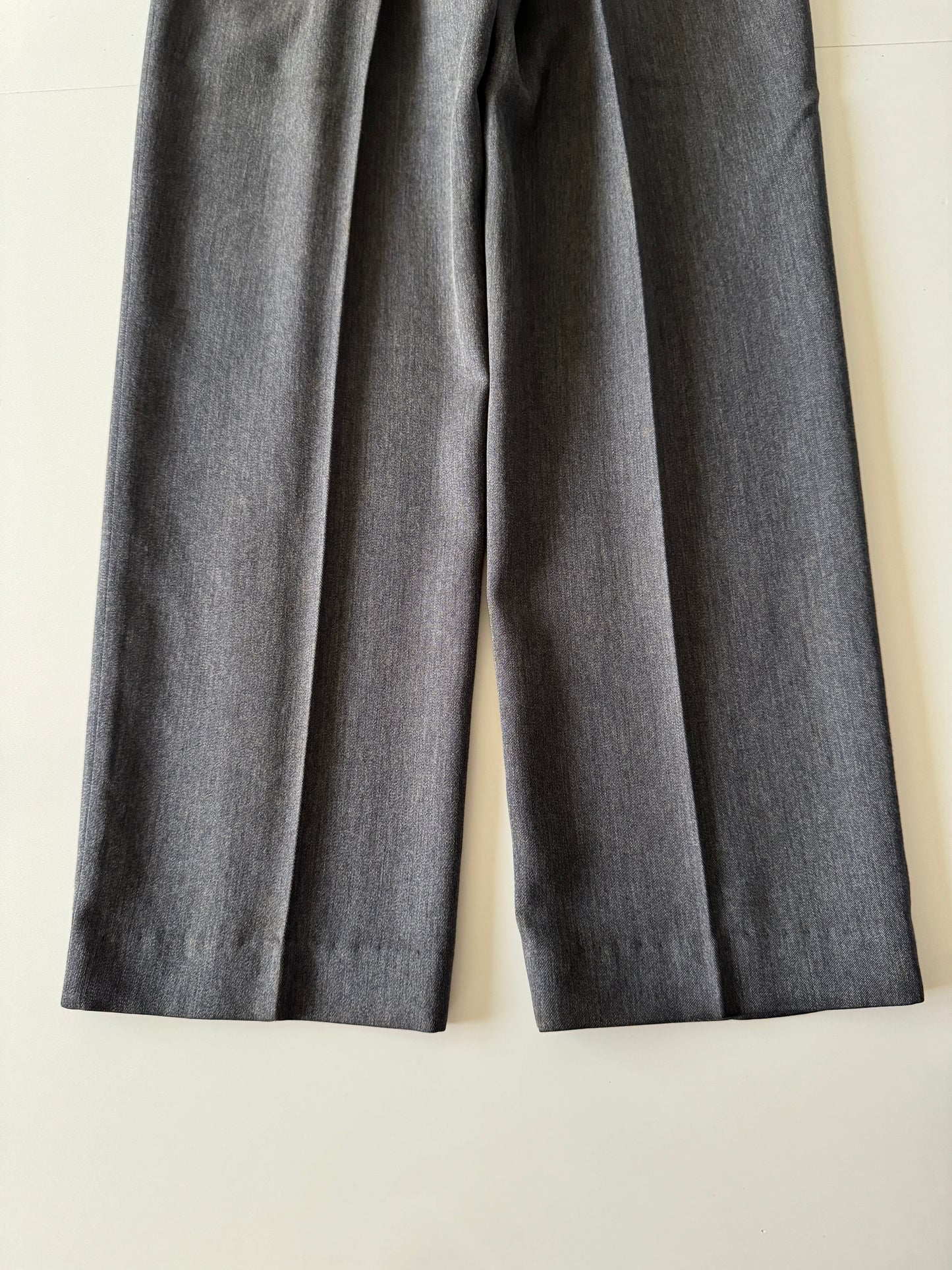 Pantalones de pinzas grises, Talla XS, Mujer