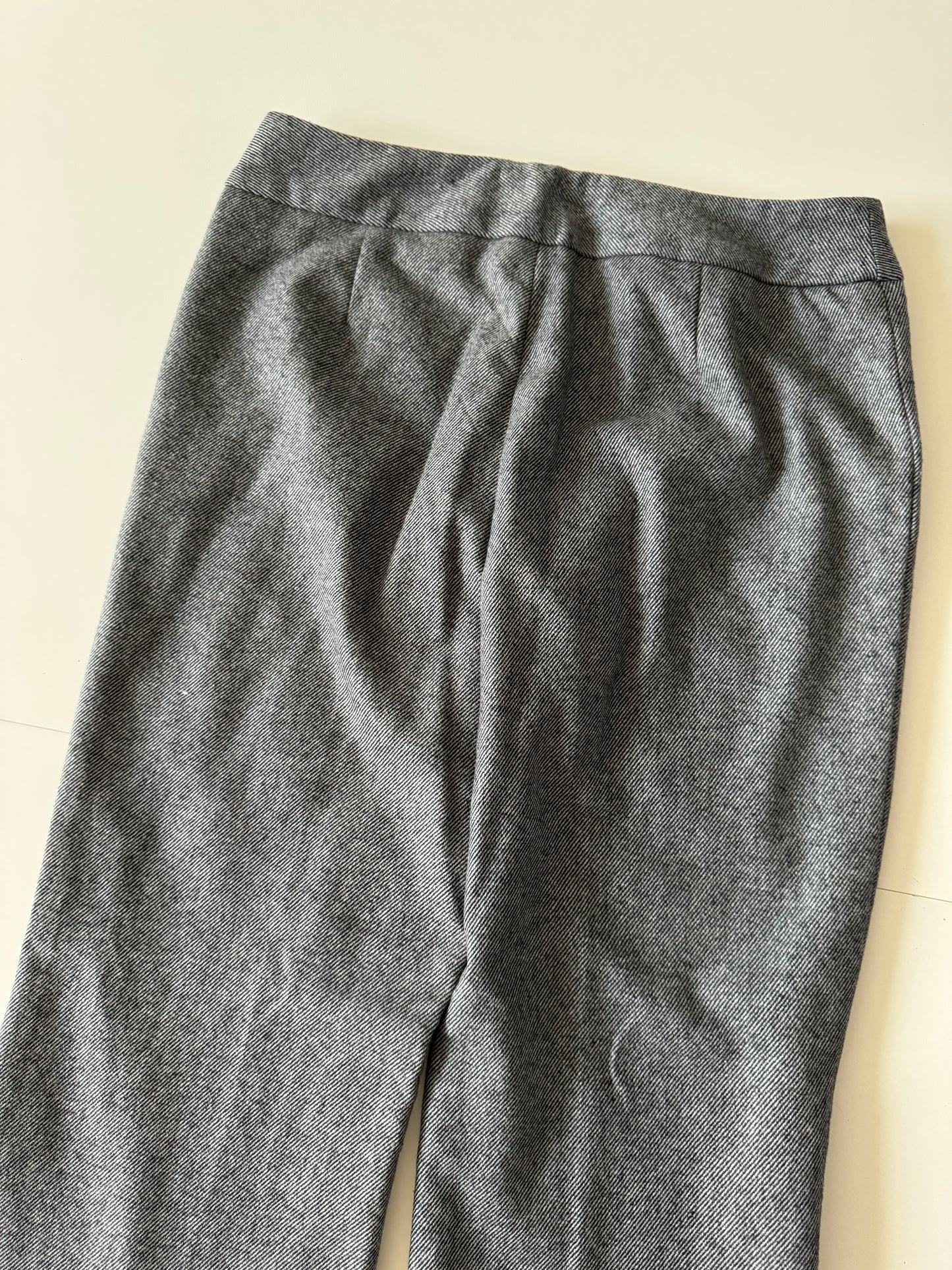 Pantalones grises de sarga, Talla 6P, M, Mujer