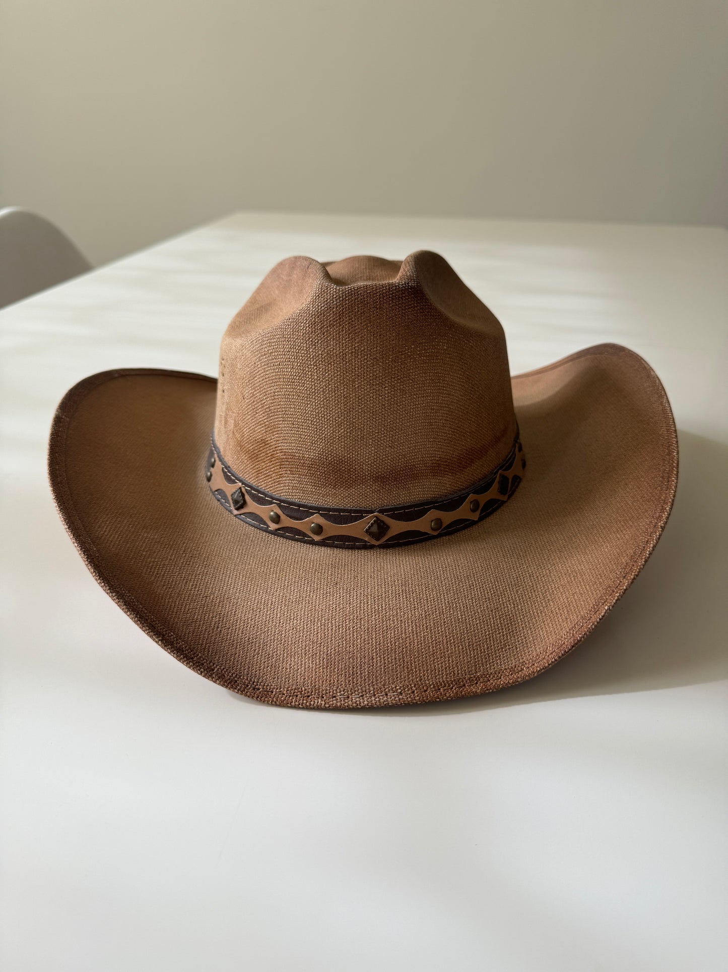 Sombrero cafe cowgirl, Talla M, Mujer