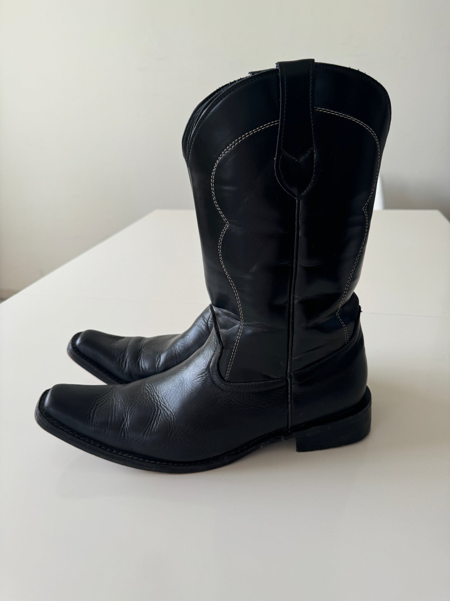 Botas vaqueras negras, Talla 29Mx, Hombre