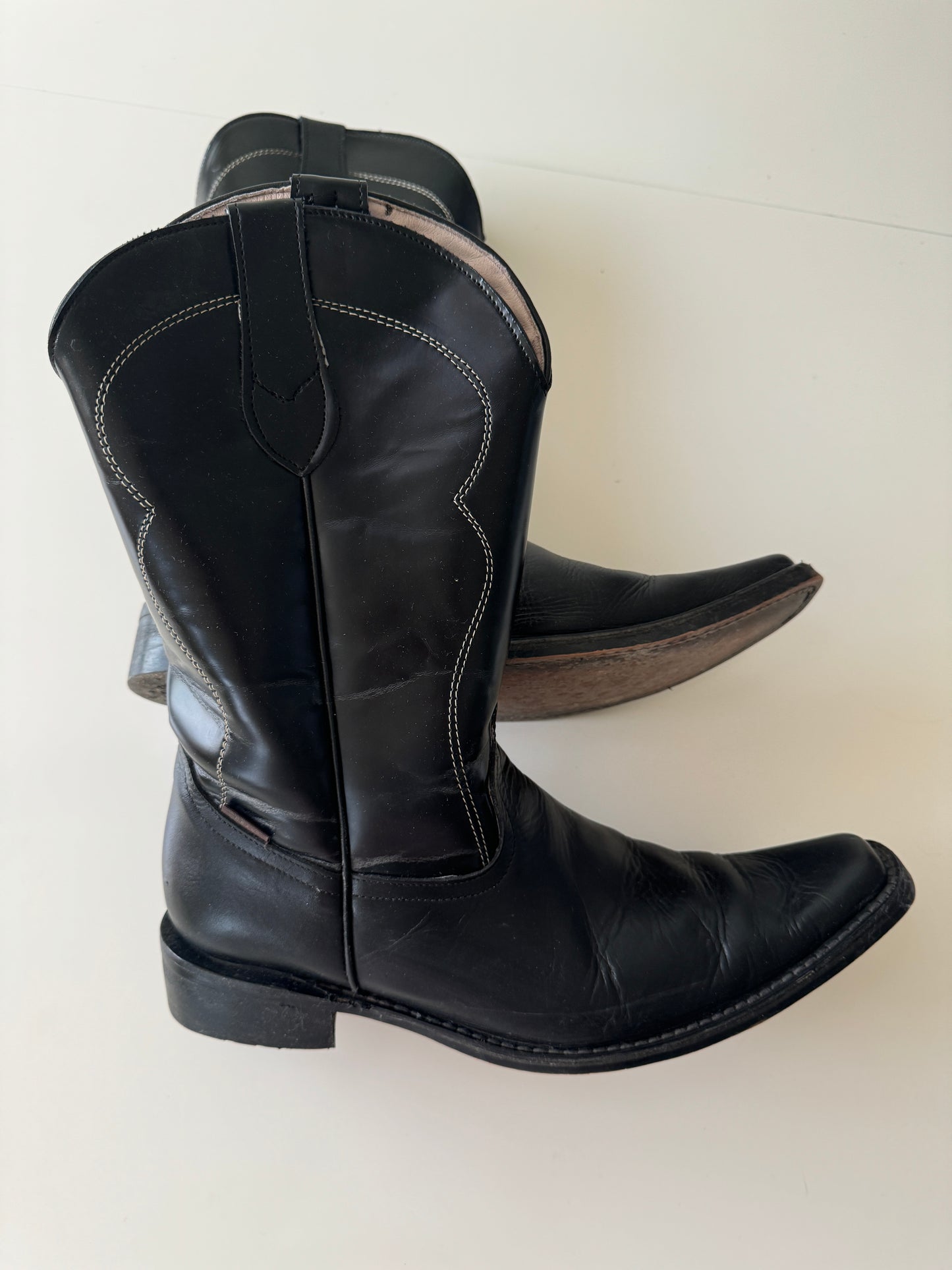 Botas vaqueras negras, Talla 29Mx, Hombre