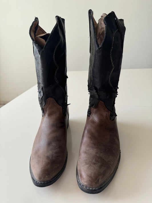 Botas vaqueras cafe, Talla 10Mx, Hombre