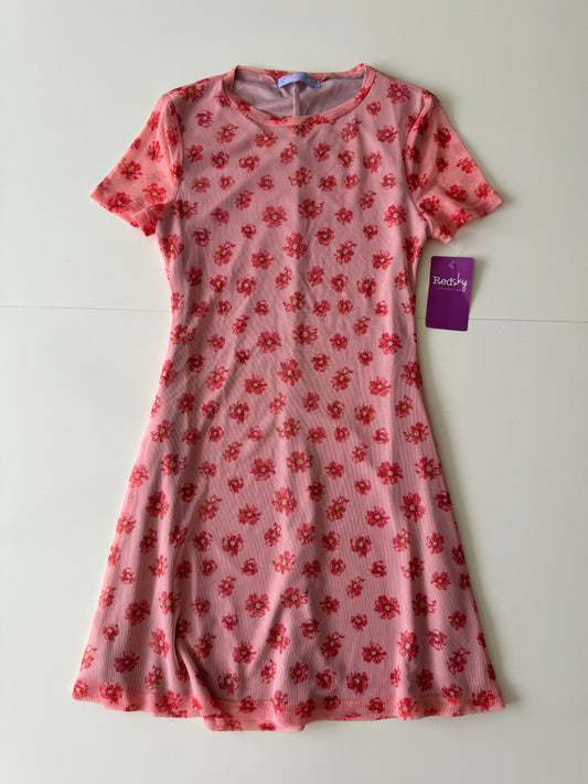 Vestido de mesh estampado, Talla Mujer XS, Teen 18 años