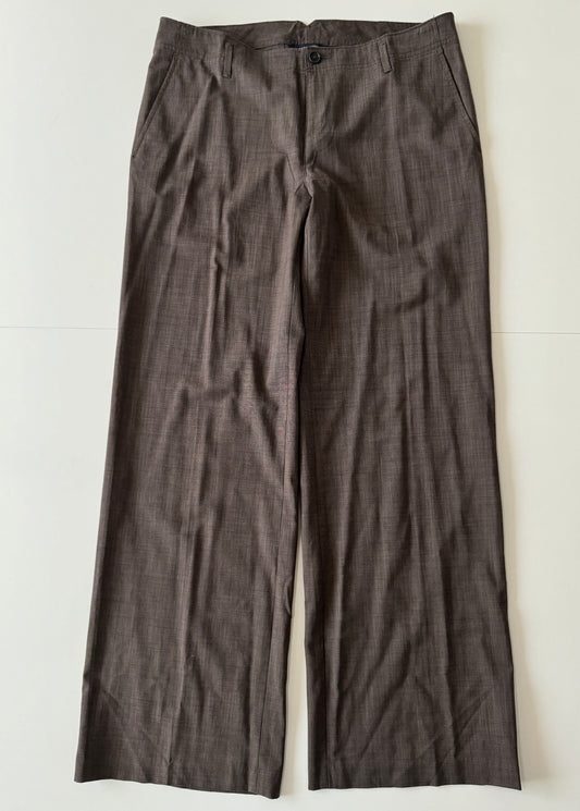 Pantalones cafe de vestir, Talla 12 Usa, Stretch, Mujer