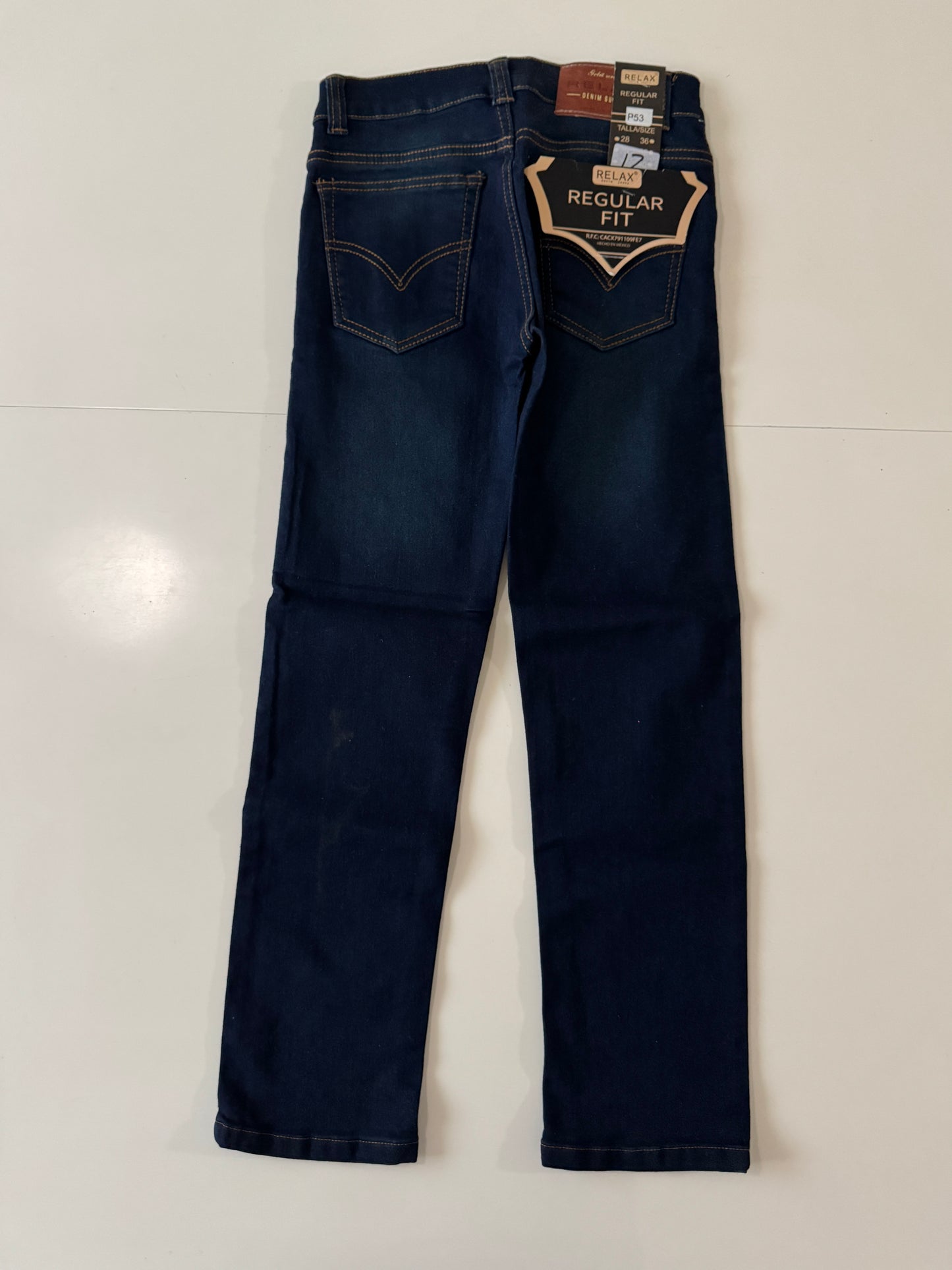 Jeans vaqueros niña, Talla 12 años, Regular Fit, Niña, Relax