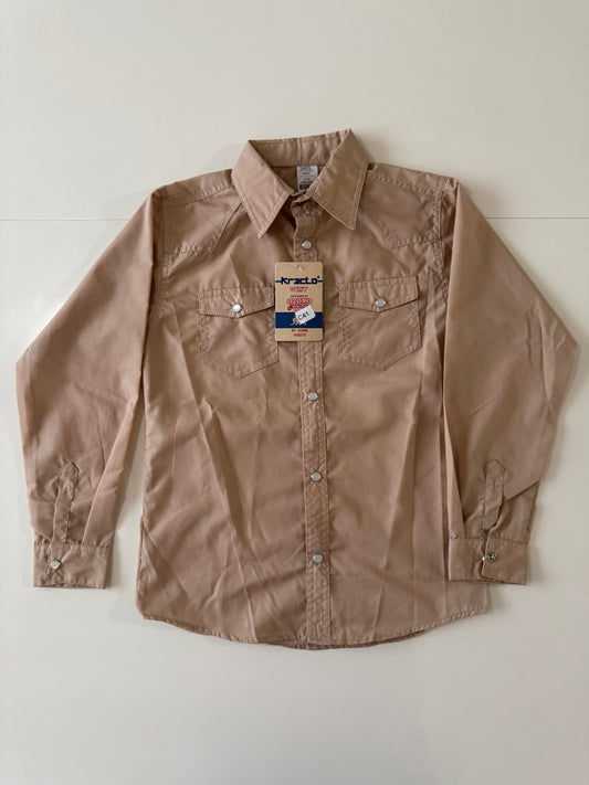 Camisa vaquera beige, Talla 12 años, Niño, Kracto