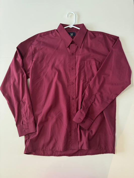 Camisa color vino, Talla 42, L, Hombre