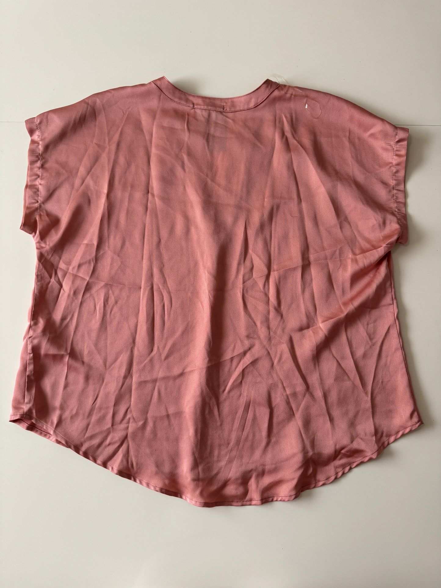 Blusa satinada rosa, Talla 2XL, Mujer