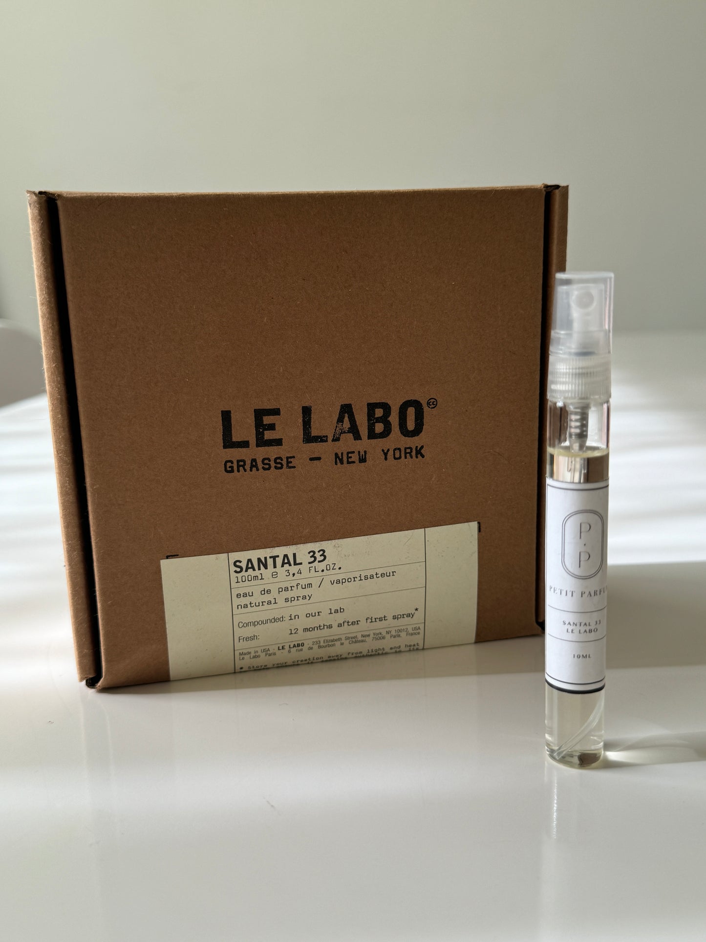 Decantado de 10 ml, Santal 33, Le Labo