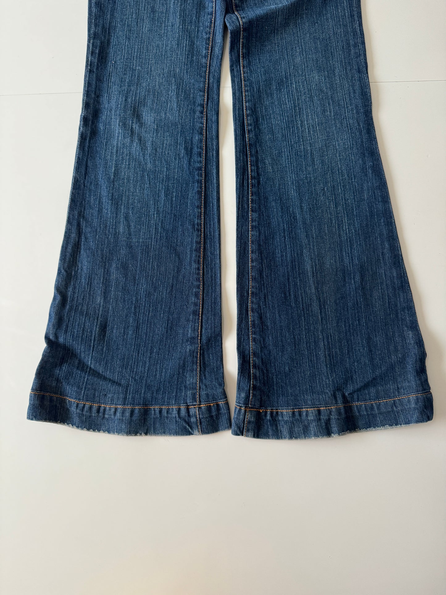 Jeans pierna recta, low rise, Talla 24, Mujer