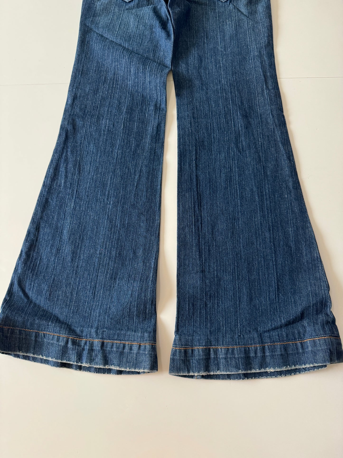 Jeans pierna recta, low rise, Talla 24, Mujer