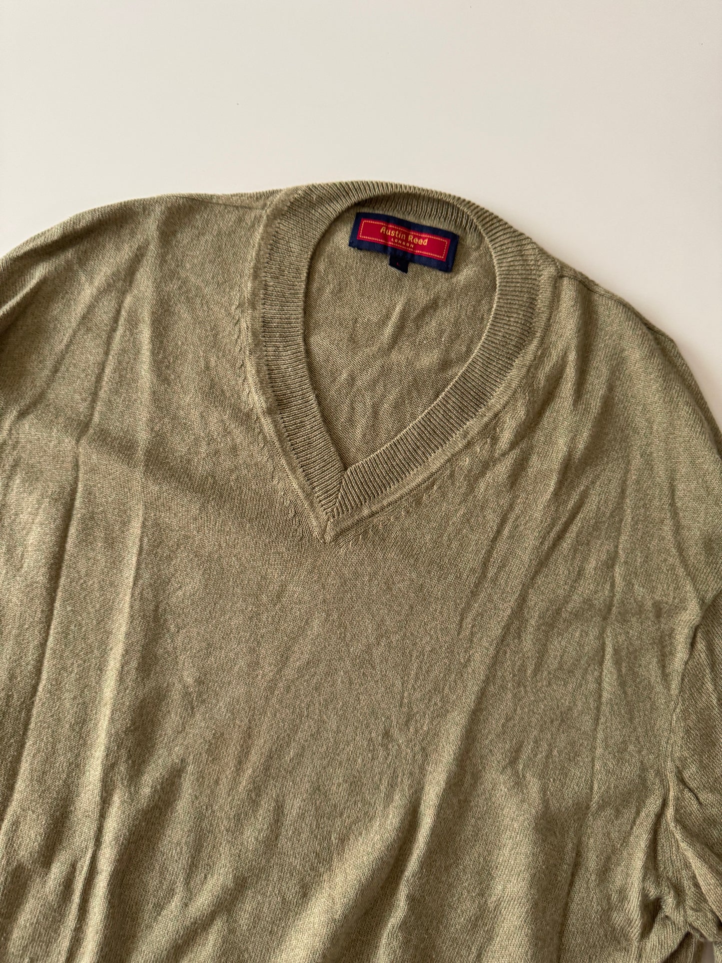 Cardigan verde, Talla L, Hombre, Austin Reed