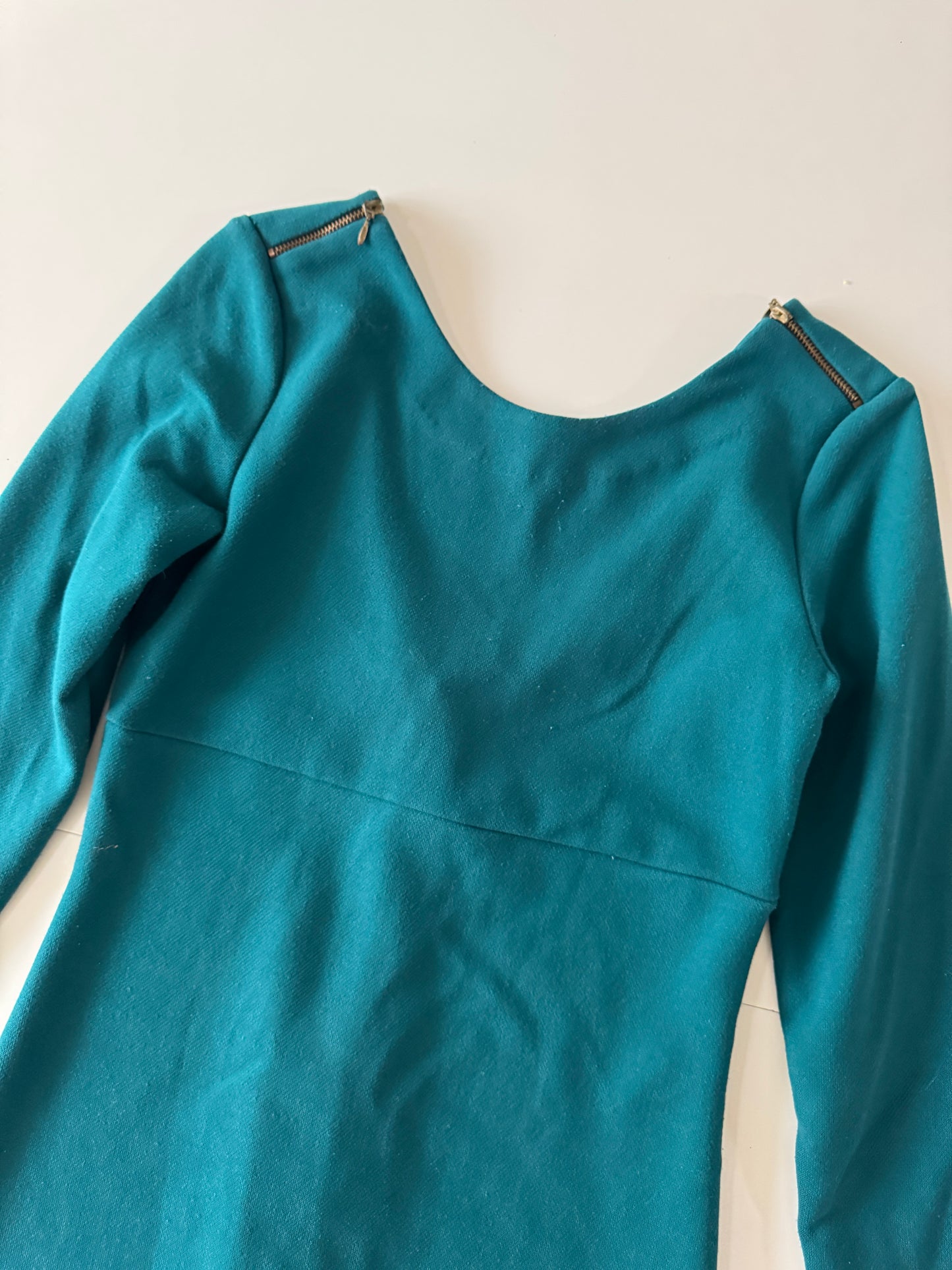 Vestido verde, Talla L, 30Mx, Mujer, Zara Trf