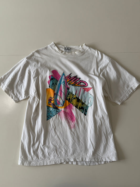 Playera vintage, Talla S, Mujer, Fila italy