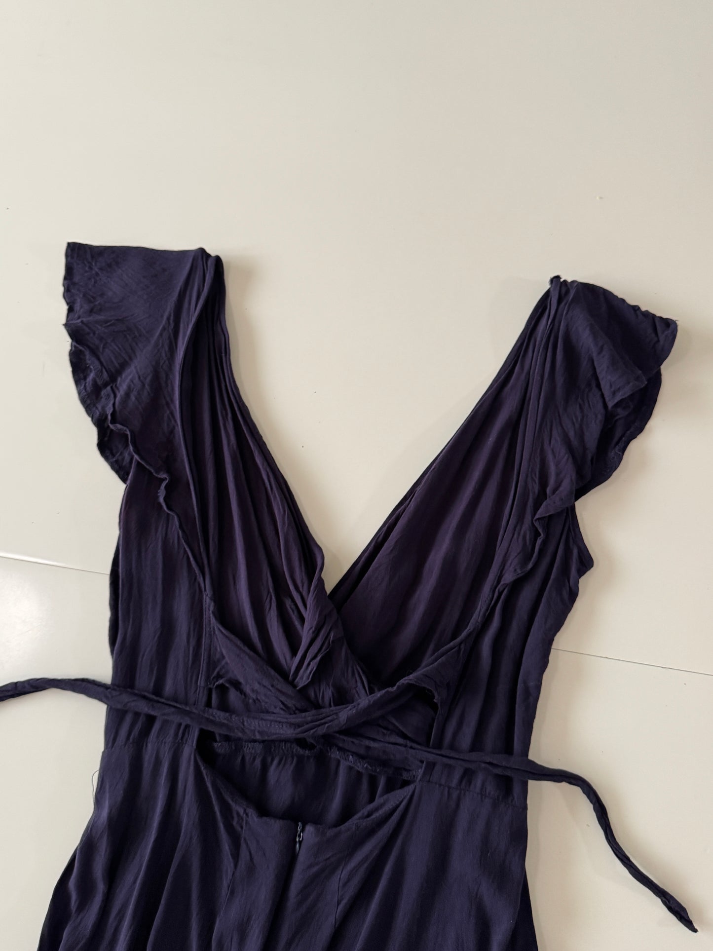 Vestido de verano morado, Talla L, Mujer, Moda Club