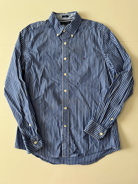 Camisa rayas azul, Talla M, Hombre