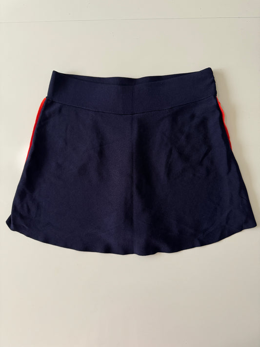 Short falda de punto azul marino, Talla M, Mujer