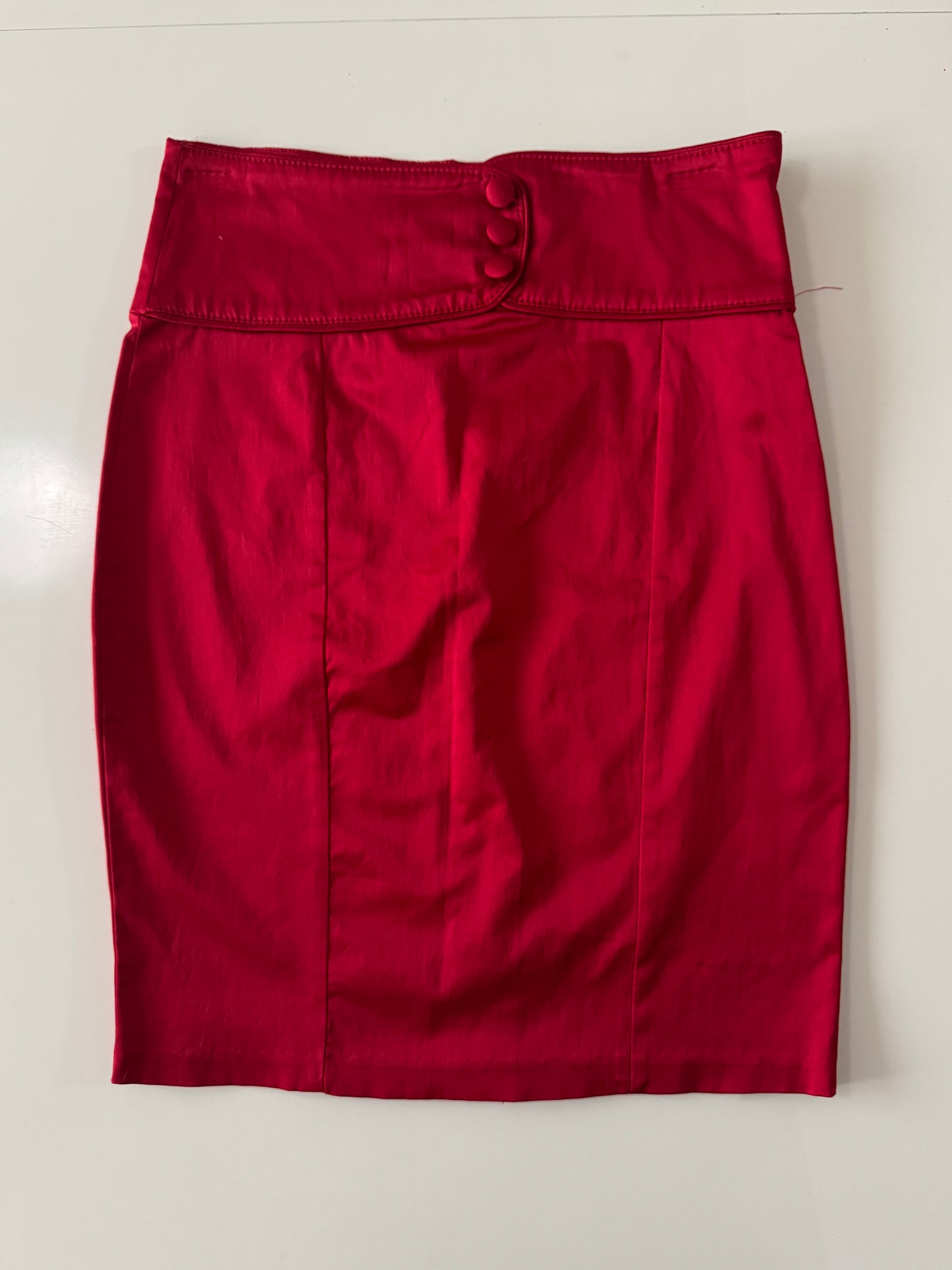 Falda roja ajustada, Talla 2, S, Mujer, Lavoro