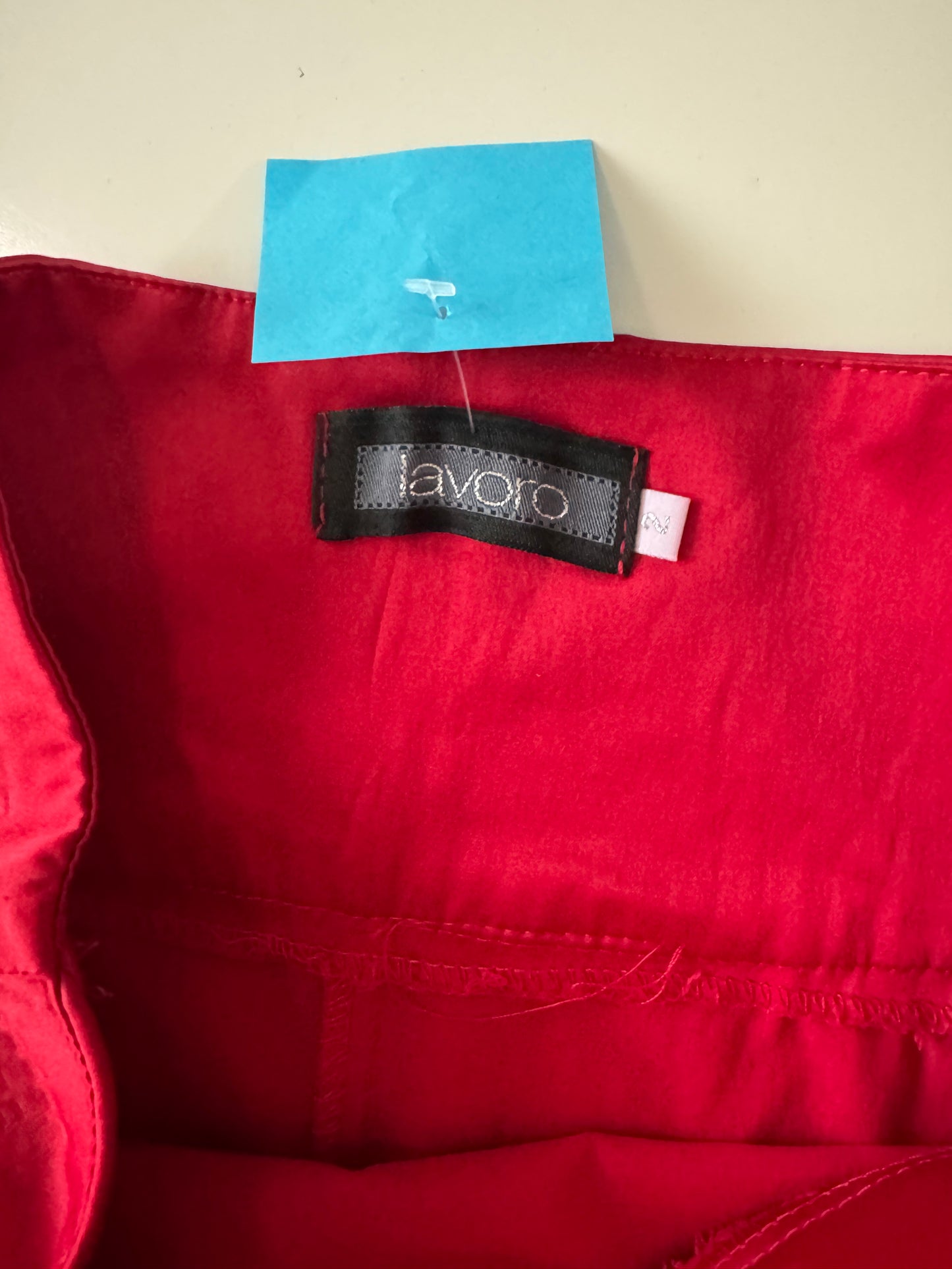 Falda roja ajustada, Talla 2, S, Mujer, Lavoro