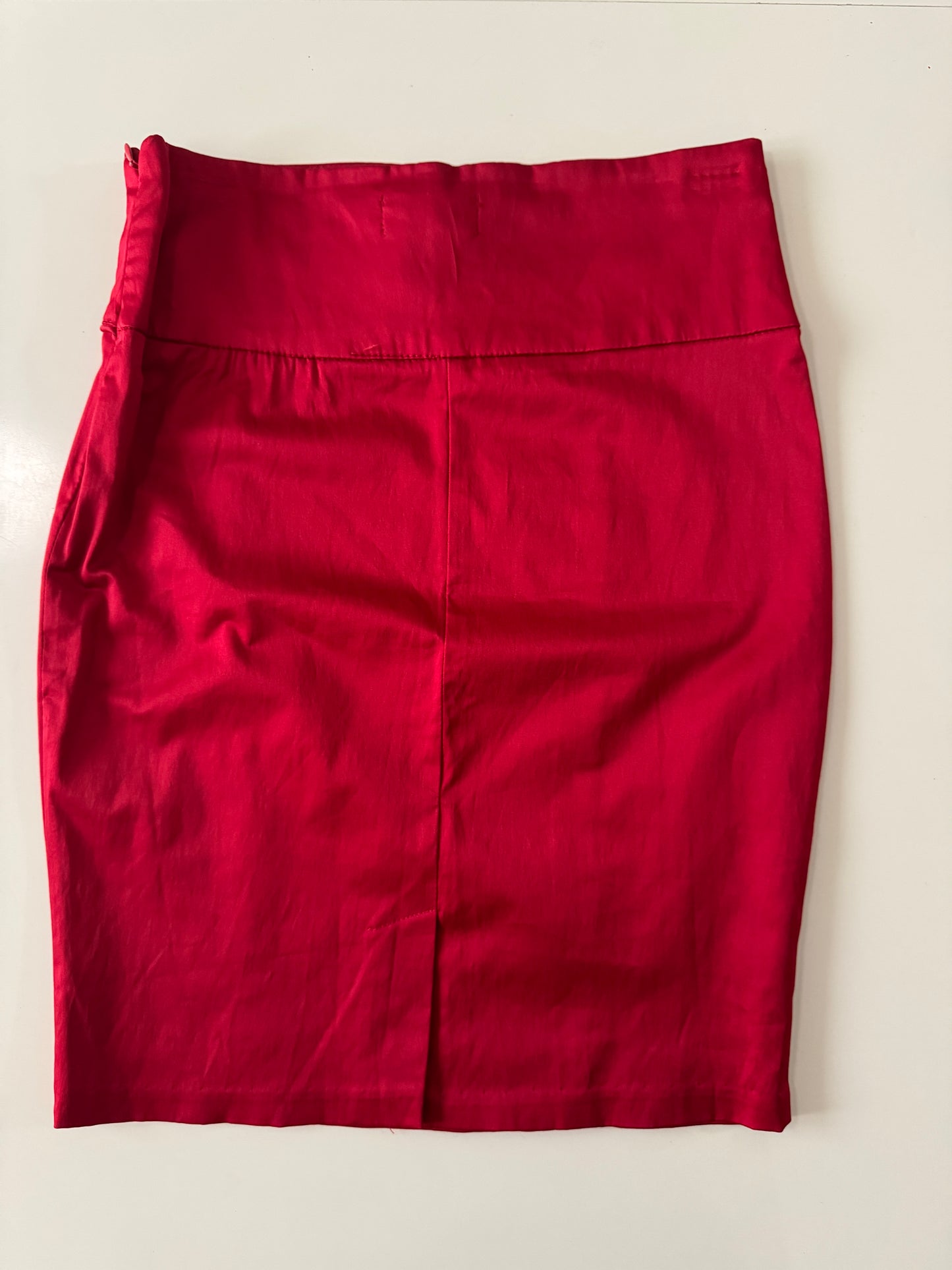 Falda roja ajustada, Talla 2, S, Mujer, Lavoro