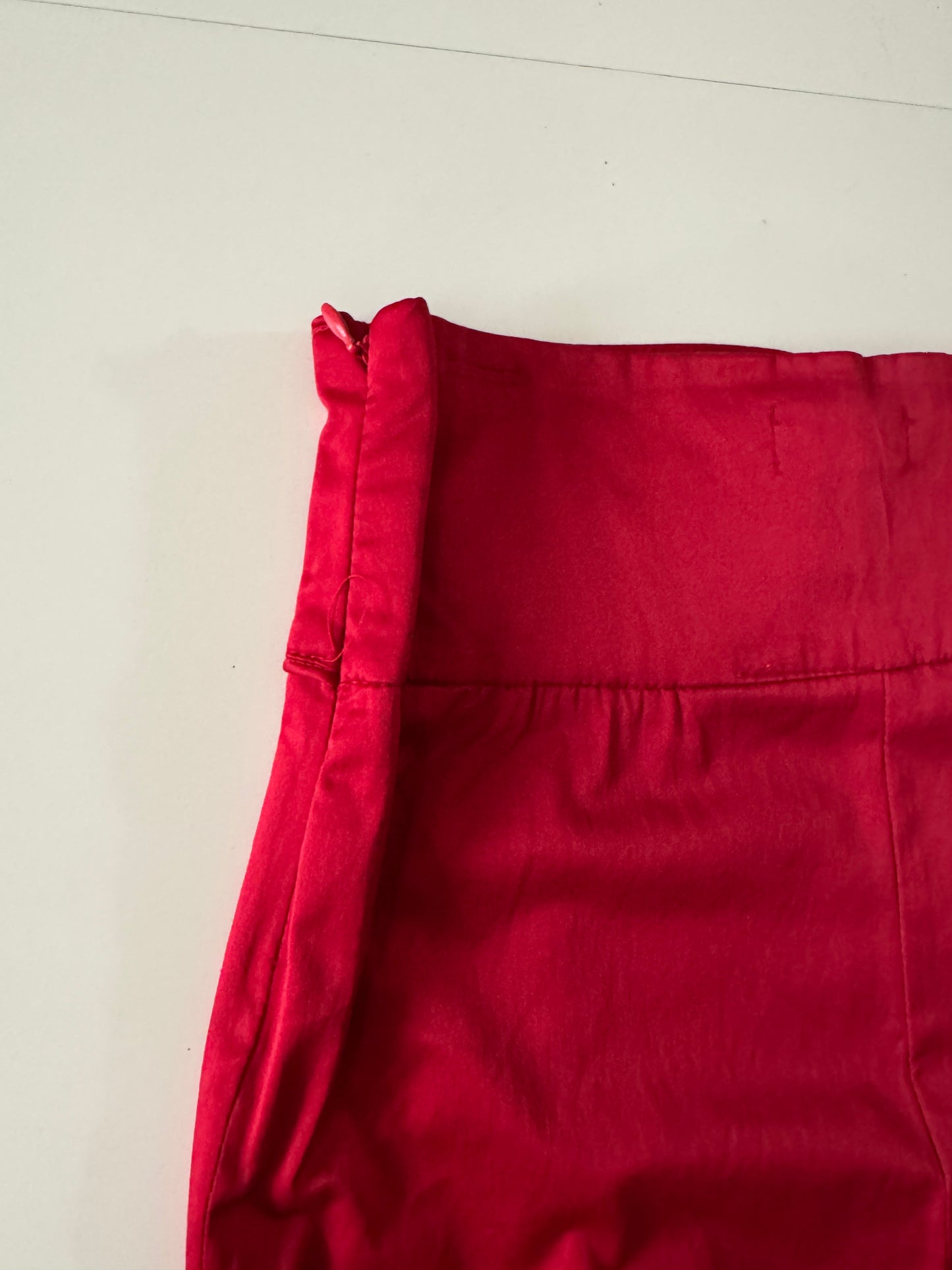 Falda roja ajustada, Talla 2, S, Mujer, Lavoro