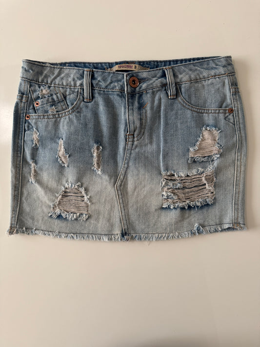 Mini falda de mezclilla, Talla 3, S, Mujer, Highway