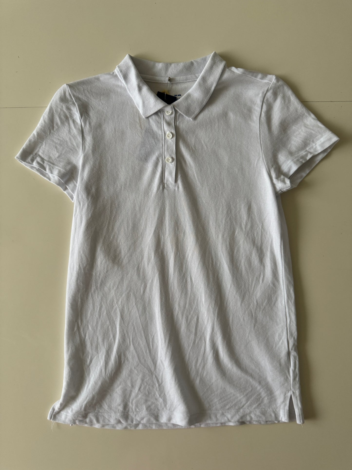 Polo blanca basica, Talla Mujer XS, Teen 16