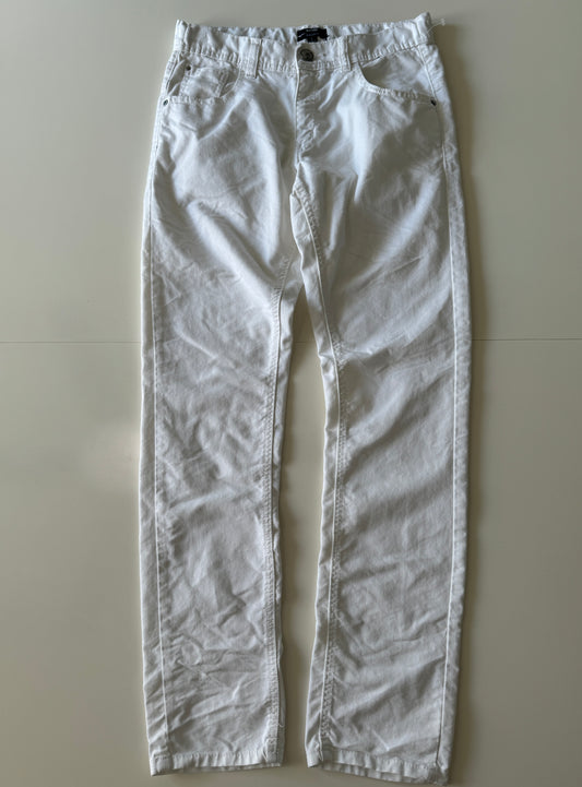 Jeans blancos, Talla S, Corte regular, Mujer