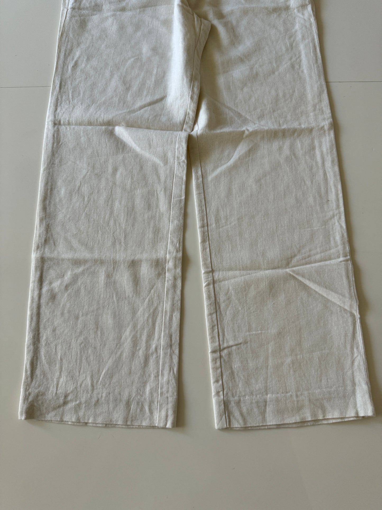 Pantalones de lino beige, Talla 30x30, Hombre