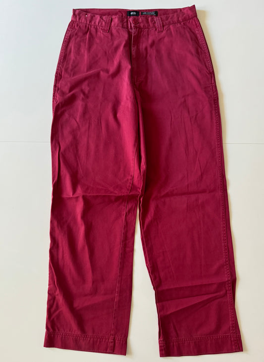 Pantalones vintage rojos, Talla 32x32, Hombre