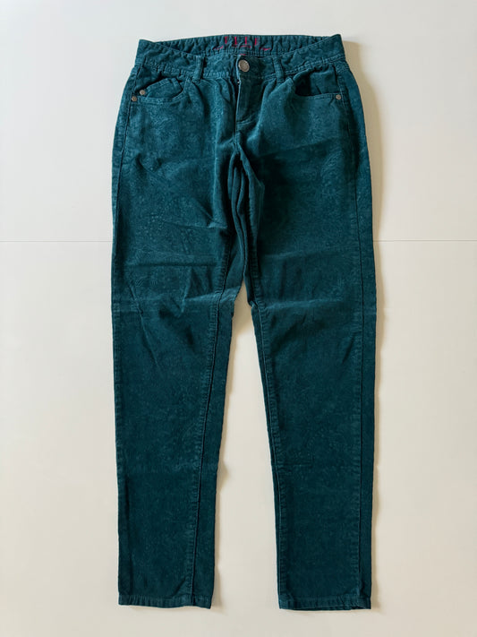 Pantalones de corduroy estampado, Talla 4R, M, Mujer