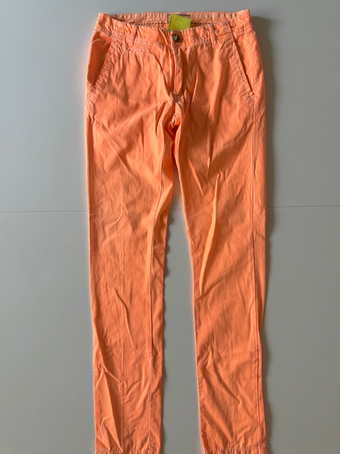 Pantalones naranja fosfo, Talla 29, Hombre