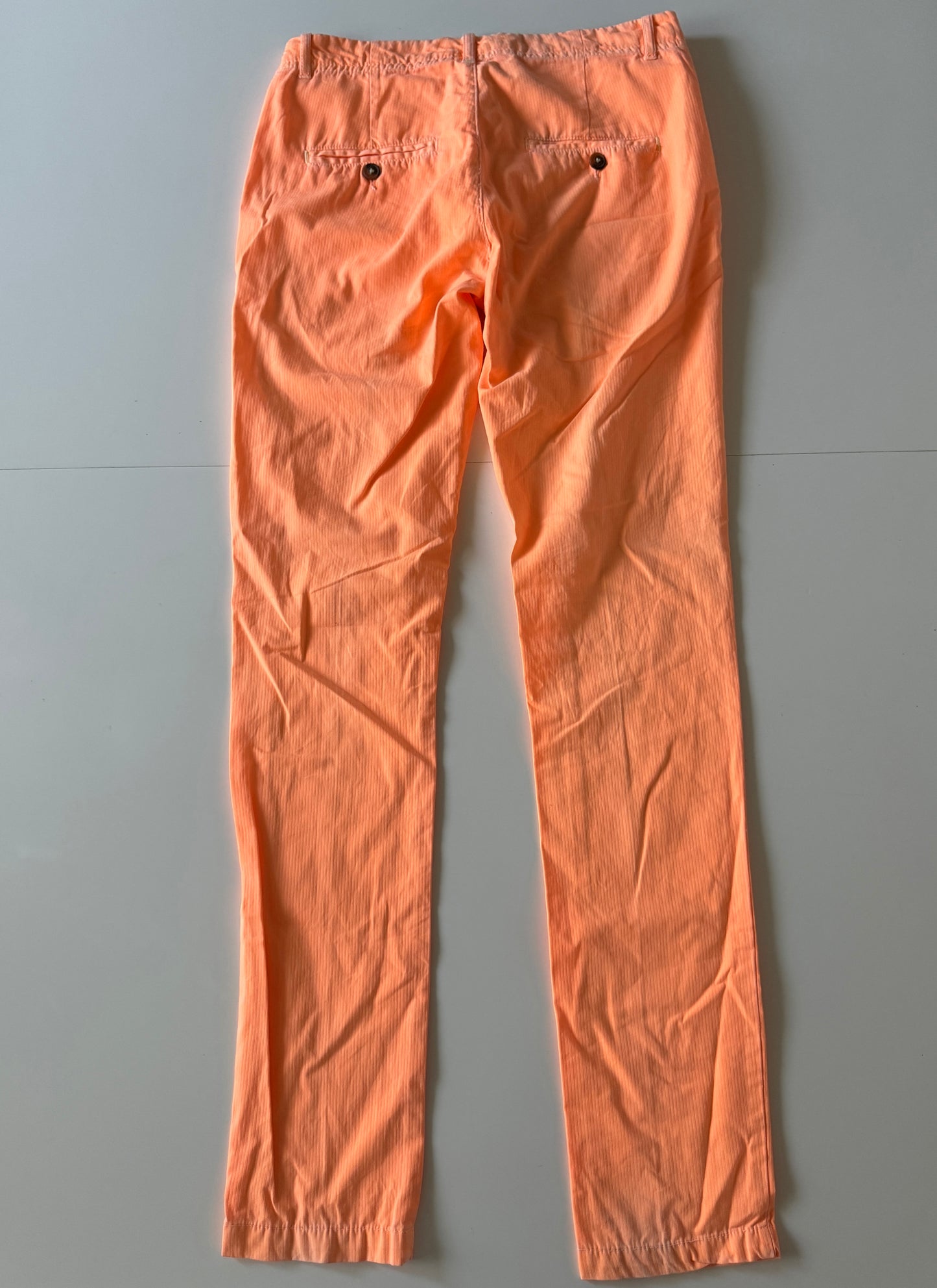 Pantalones naranja fosfo, Talla 29, Hombre