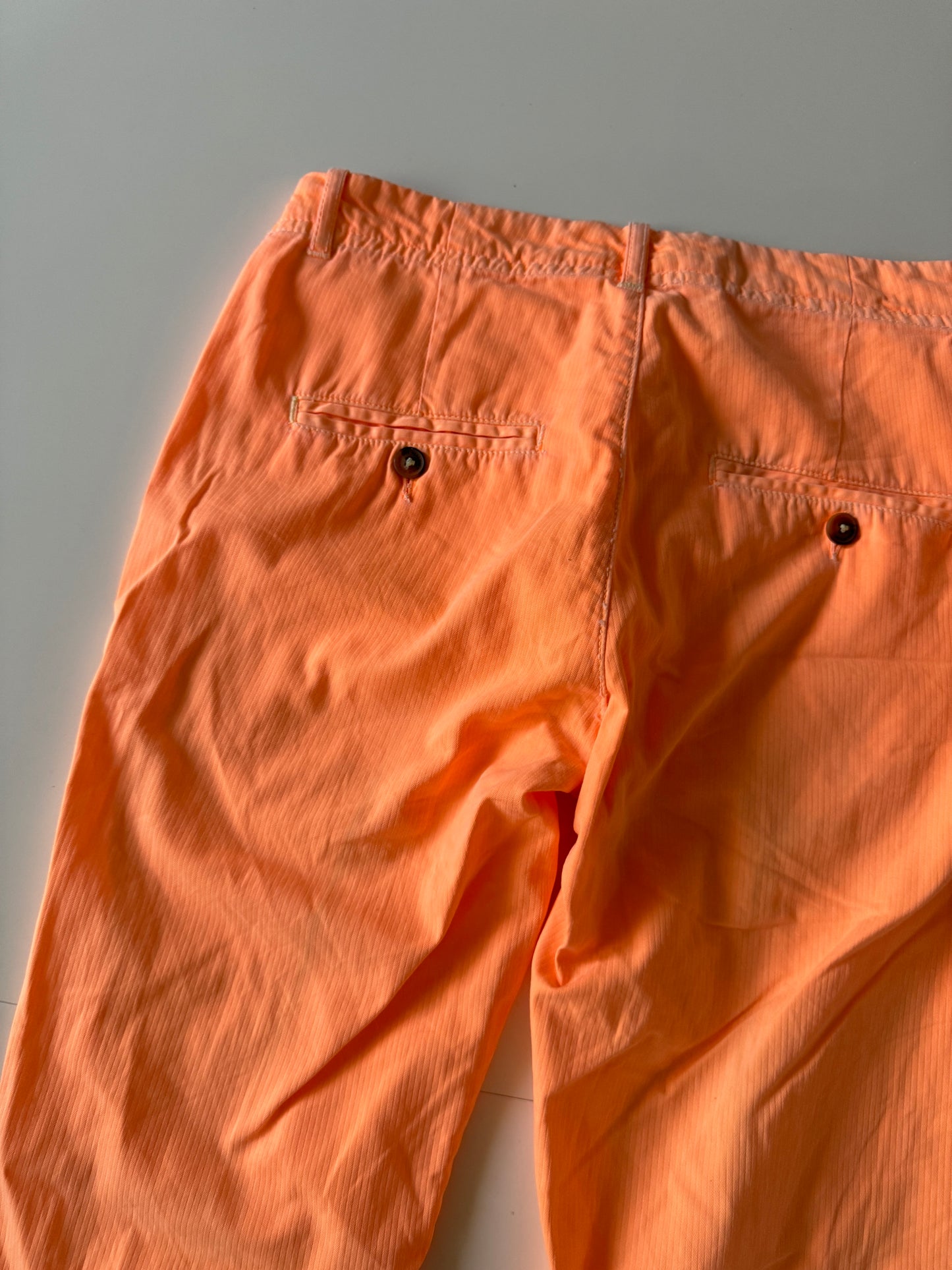 Pantalones naranja fosfo, Talla 29, Hombre