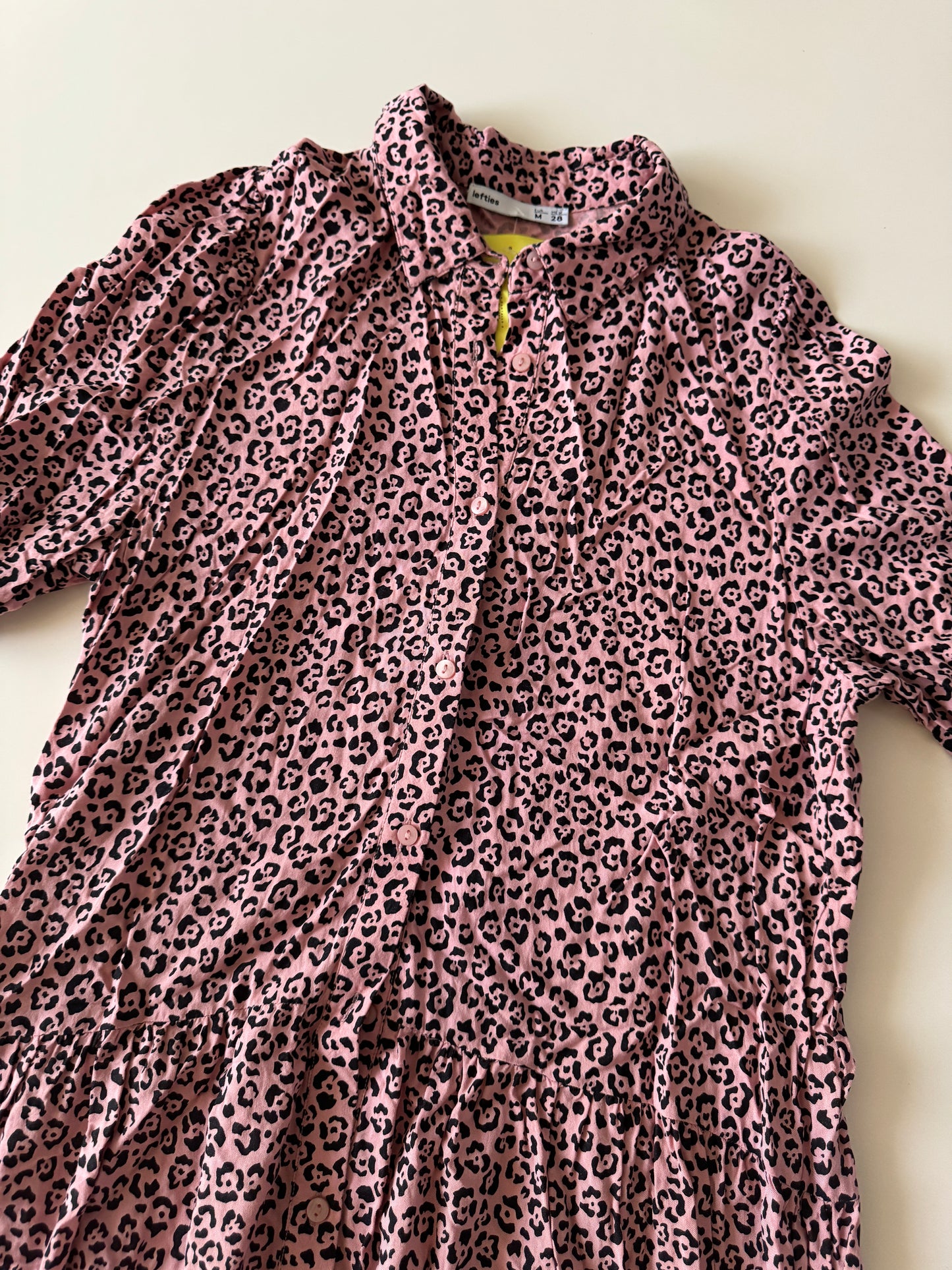 Vestido largo animal print, Talla M, 28, Mujer