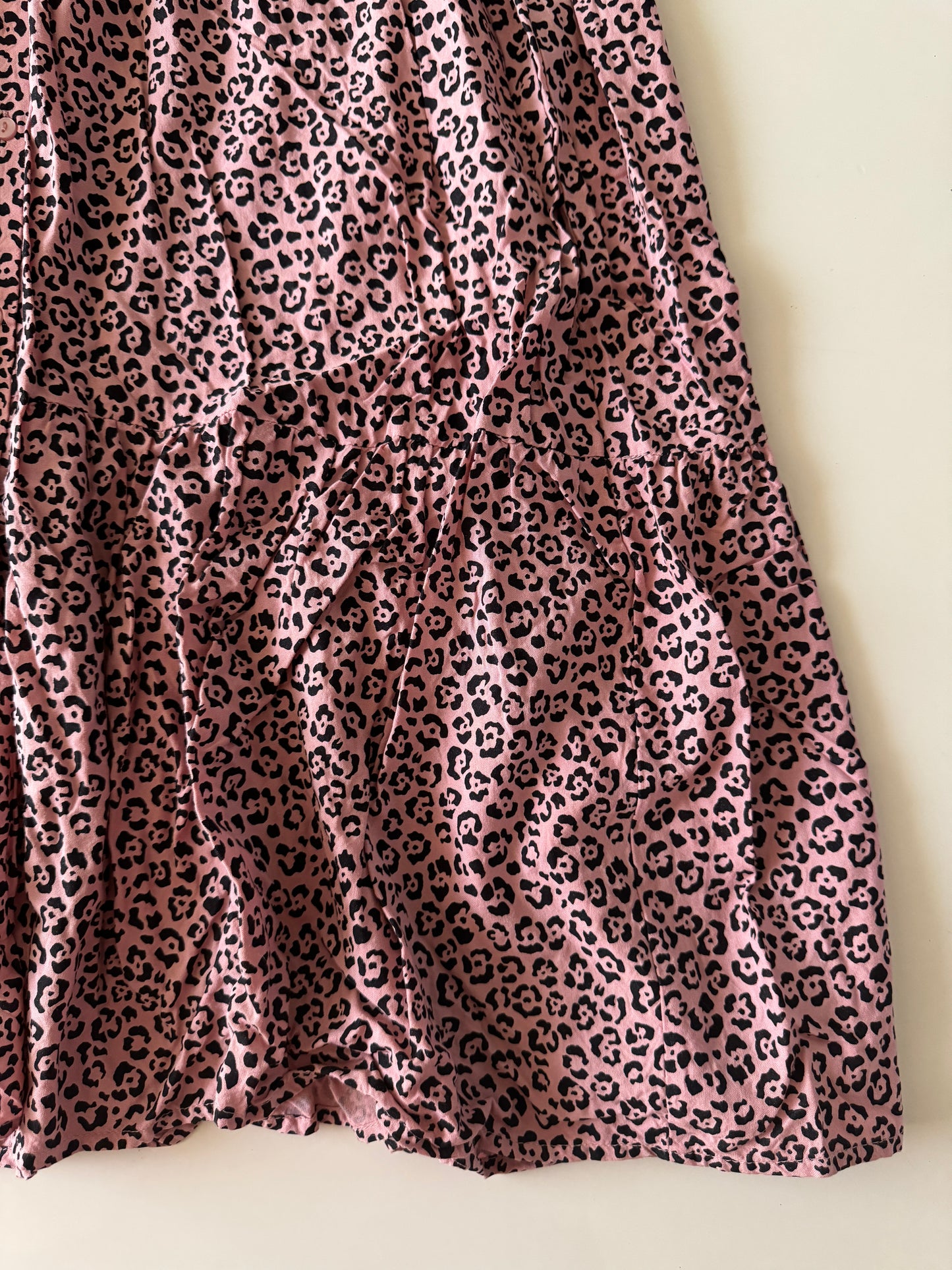 Vestido largo animal print, Talla M, 28, Mujer