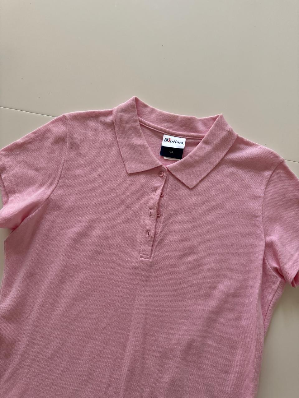 Polo rosa, Talla L, Mujer