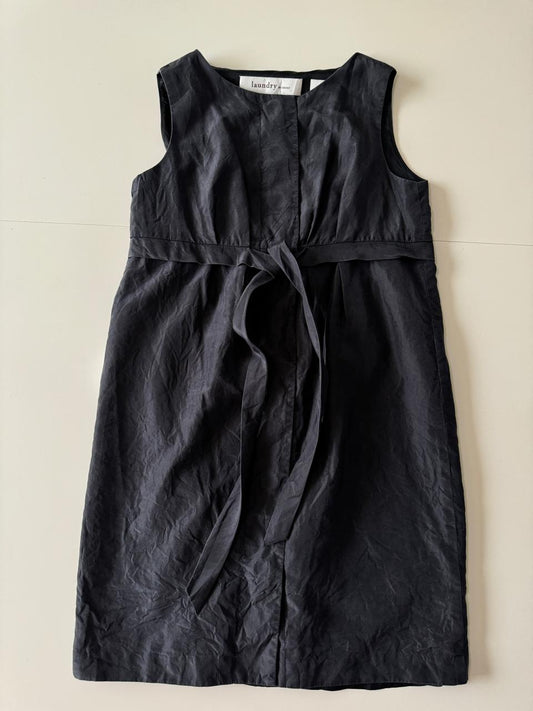 Vestido sin mangas gris quemado, Talla 2 Petite, S, Mujer