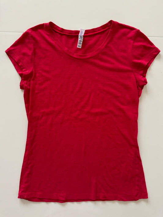 Playera roja basica, Talla M, Mujer