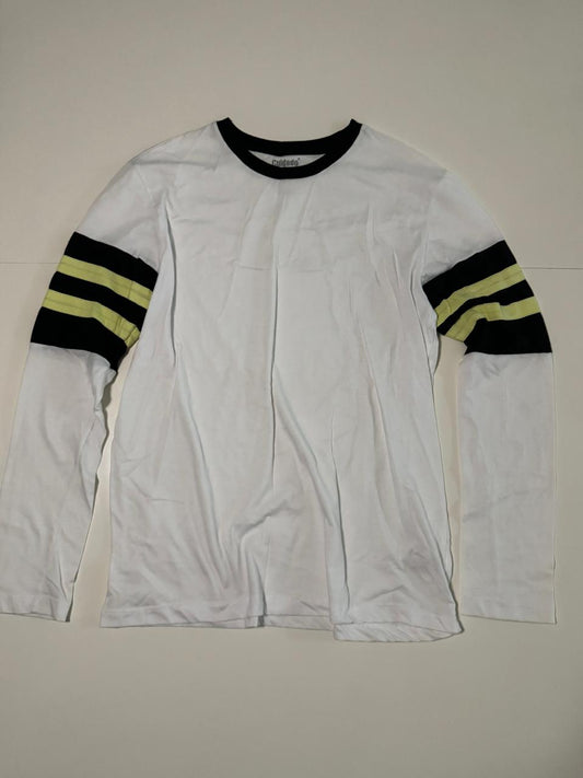 Playera manga larga, rayas en brazos, Talla L, Hombre