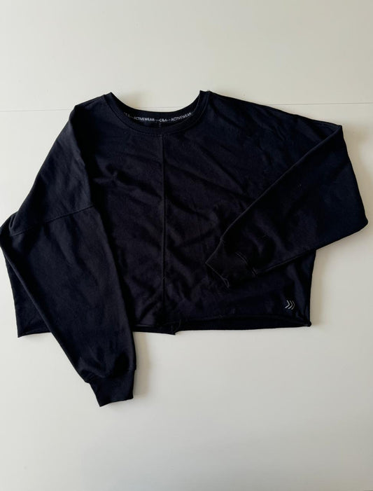 Sudadera deportiva negra, Talla M, Mujer