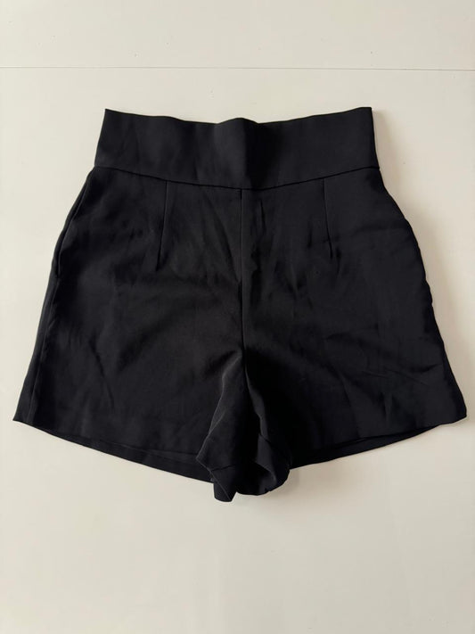 Shorts de cintura alta negros, Talla M, Mujer
