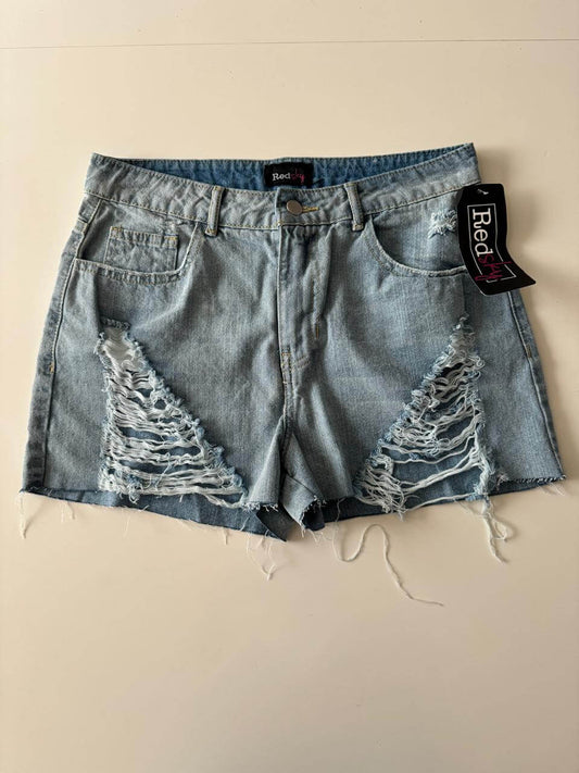 Shorts cortos distress, Talla 7, M, Mujer