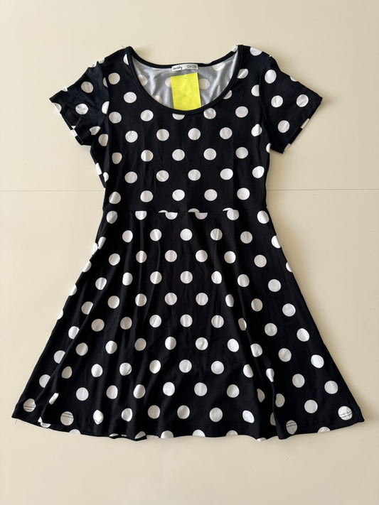 Vestido de lunares blancos, Talla S, 28, Mujer