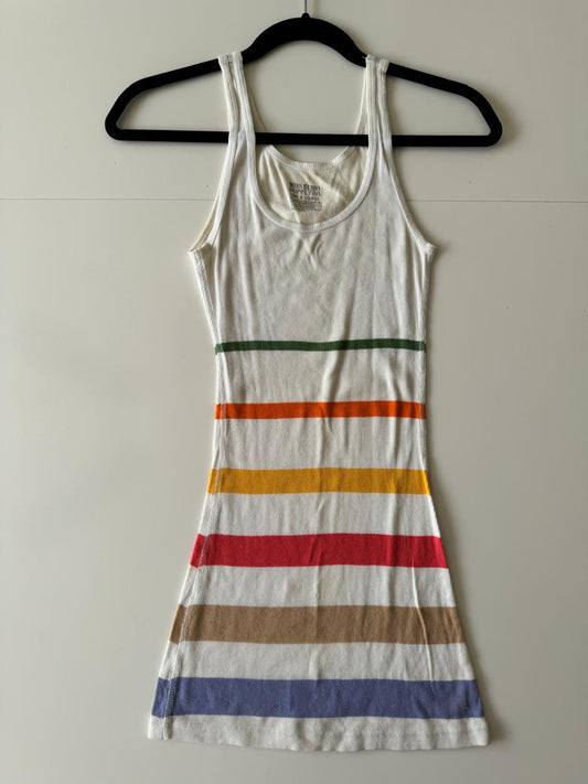 Tank blanco con rayas, Talla S, Mujer