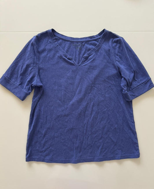 Playera manga 3/4 azul, Talla XL, Mujer