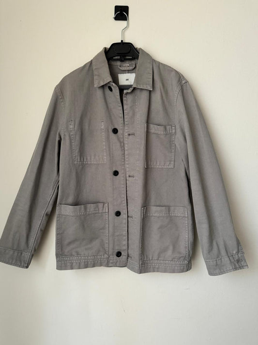 Chaqueta de mezclilla gris, Talla XS, Hombre
