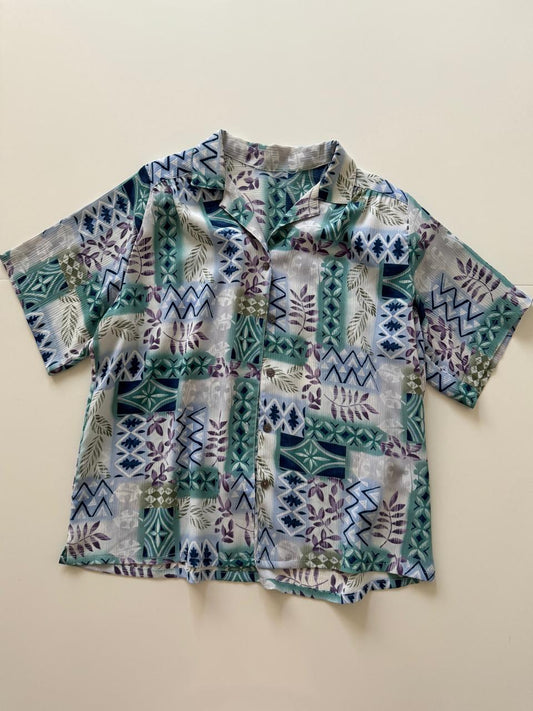 Camisa estampada, Talla XL, Mujer