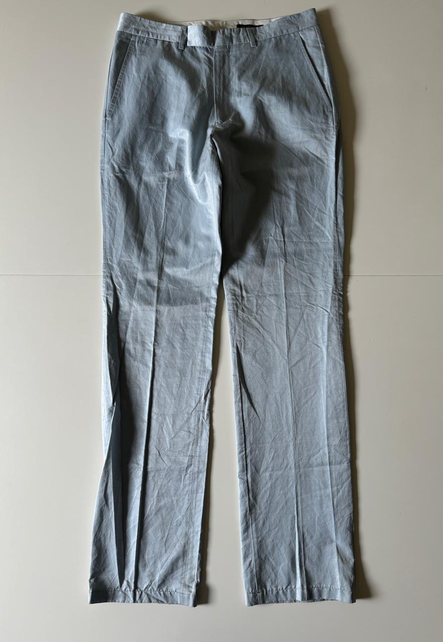 Pantalones satinados celestes, Talla 34, Hombre