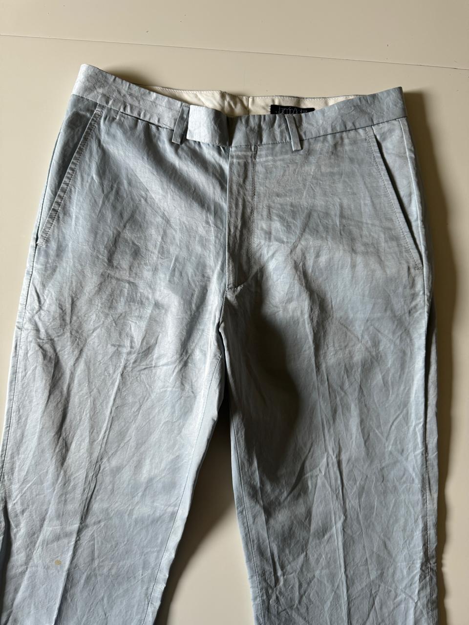 Pantalones satinados celestes, Talla 34, Hombre